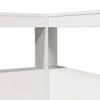vidaXL Lit biblioth&egrave;que sans matelas blanc 120x200 cm bois pin massif