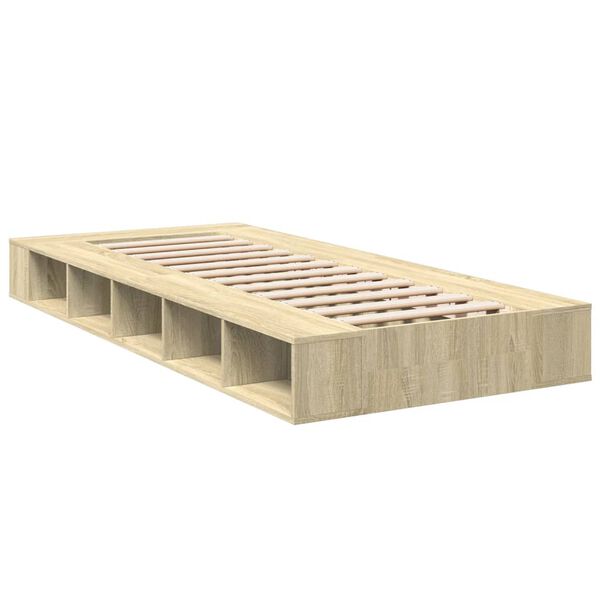 vidaXL Cadre de lit sans matelas chêne sonoma 75x190 cm
