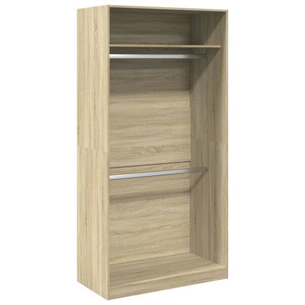 vidaXL Garde-robe Ch&ecirc;ne sonoma 100x50x200 cm Agglom&eacute;r&eacute;