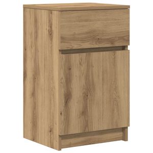 vidaXL Table de chevet ch&ecirc;ne artisanal 39x35x65 cm bois d'ing&eacute;nierie