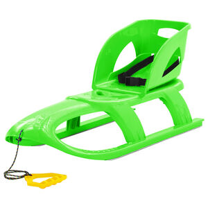 vidaXL Tra&icirc;neau avec si&egrave;ge Vert 102,5x40x23 cm Polypropyl&egrave;ne