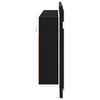 vidaXL Cabinet Miroir LED avec &eacute;tag&egrave;re Ch&ecirc;ne noir 100 x 12 x 45 cm