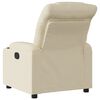 vidaXL Fauteuil inclinable Cr&egrave;me Tissu
