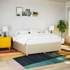 vidaXL Cadre de lit sans matelas cr&egrave;me 180x200 cm tissu