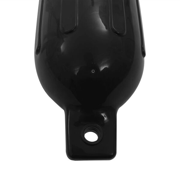 vidaXL Pare-choc de bateau 4 pcs noir 58,5x16,5 cm PVC