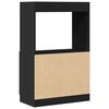 vidaXL Buffet haut noir 63x33x100 cm bois d'ing&eacute;nierie