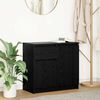vidaXL Buffet avec tiroir ch&ecirc;ne noir 71x35x65 cm bois d'ing&eacute;nierie