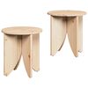 vidaXL Table basse 2 pc Naturel 41,5 x 41,5 x 44 cm