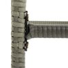 vidaXL Tabourets de bar avec coussins lot de 4 gris r&eacute;sine tress&eacute;e