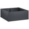 vidaXL Mur de sout&egrave;nement 4 pc 100 x 100 x 40 cm Acier Anthracite