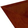 vidaXL Cache-pot de jardin Rouill&eacute; 40 x 40 x 15 cm Acier patin&eacute;