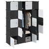 vidaXL Cubes de rangement 20 pcs avec tiges de suspension PP