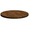vidaXL Plateau de table Marron Clair &Oslash; 90 x 4 cm Bois de ch&ecirc;ne massif