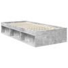 vidaXL Cadre de lit avec t&ecirc;te de lit B&eacute;ton 90 x 200 cm Pin massif