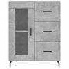 vidaXL Buffet gris b&eacute;ton 69,5x34x90 cm bois d'ing&eacute;nierie