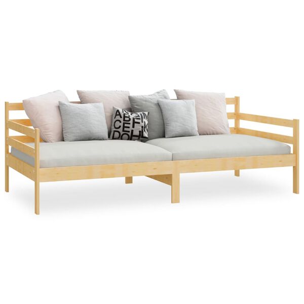 vidaXL Lit de jour sans matelas bois de pin massif 90x200 cm