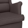 vidaXL Fauteuil marron foncé 74x84x100 cm tissu