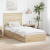 vidaXL Lit de Rangement Ch&ecirc;ne Sonoma 100 x 200 cm Bois d'ing&eacute;nierie
