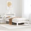 vidaXL Cadre de lit avec t&ecirc;te de lit sans matelas blanc 75x190 cm