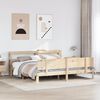 vidaXL Cadre de lit avec t&ecirc;te de lit sans matelas 180x200 cm