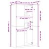 vidaXL Garde-robe Blanc 80x50x171,5 cm Pin massif Assortiment Panama