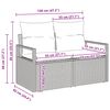 vidaXL Ensemble de canap&eacute; de jardin 7 pcs Marron polyrotin