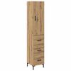vidaXL Haut Armoire Ch&ecirc;ne artisanal 34,5 x 34 x 180 cm