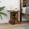 vidaXL Table d'appoint Ch&ecirc;ne fum&eacute; 35,5 x 35 x 40 cm Bois d'ing&eacute;nierie