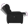 vidaXL Fauteuil Noir Tissu