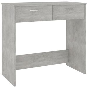 vidaXL Bureau Gris b&eacute;ton 80x40x75 cm Bois d&rsquo;ing&eacute;nierie