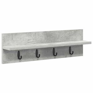 vidaXL Porte-manteau mural Montage mural Gris b&eacute;ton 60 x 10,5 x 18 cm