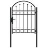 vidaXL Porte de Cl&ocirc;ture ASSEN 100 x 125 cm Acier enduit de poudre Gris