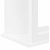 vidaXL Table d'appoint Blanc 35 x 25 x 50 cm Bois d'ing&eacute;nierie