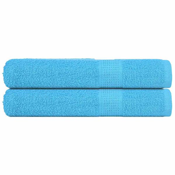 vidaXL Serviettes FROGN 2 pcs turquoise 100x200 cm 360 g/m&sup2;