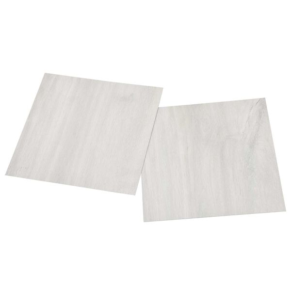 vidaXL Planches de sol 55 pcs Cr&egrave;me 5,11 m&sup2; PVC
