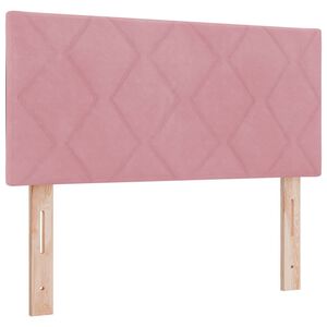 vidaXL T&ecirc;te de lit avec t&ecirc;te de lit Rose 100 cm Velours