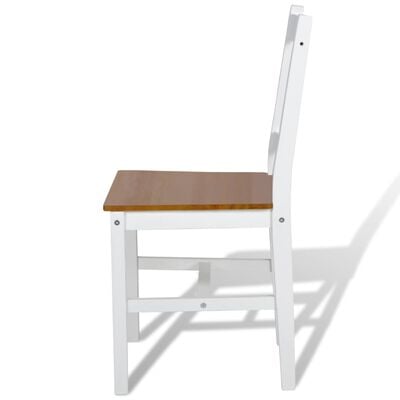 vidaXL Chaises à manger lot de 6 blanc bois de pin