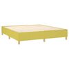 vidaXL Sommier &agrave; lattes de lit matelas et LED Vert 180x200 cm Tissu