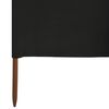 vidaXL Paravent 6 panneaux Tissu 800 x 120 cm Noir