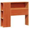 vidaXL Lit biblioth&egrave;que sans matelas cire marron 100x200 cm pin massif