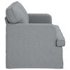 vidaXL Canap&eacute; 140cm Gris clair M&eacute;tал