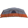 vidaXL Tente familiale Gris et orange 762 x 655 x 218 cm taffetas