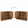 vidaXL Ensemble de mobilier de salle de bain 3 pcs Bois Ancien