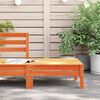 vidaXL Repose-pied de jardin cire marron bois de pin massif