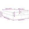 VidaXL Cadre de lit ottoman avec matelas gris 120x200 cm similicuir