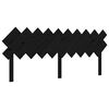 vidaXL Cadre de lit sans matelas noir 200x200 cm bois massif de pin