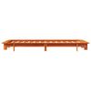 vidaXL Cadre de lit sans matelas cire marron 75x190 cm bois pin massif