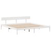 vidaXL Cadre de lit sans matelas blanc 180x200 cm bois massif de pin