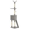 vidaXL Arbre &agrave; chat avec griffoir en sisal Gris 180 cm