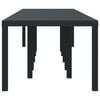 vidaXL Table de jardin pour repas Anthracite 350 x 100 x 73 cm